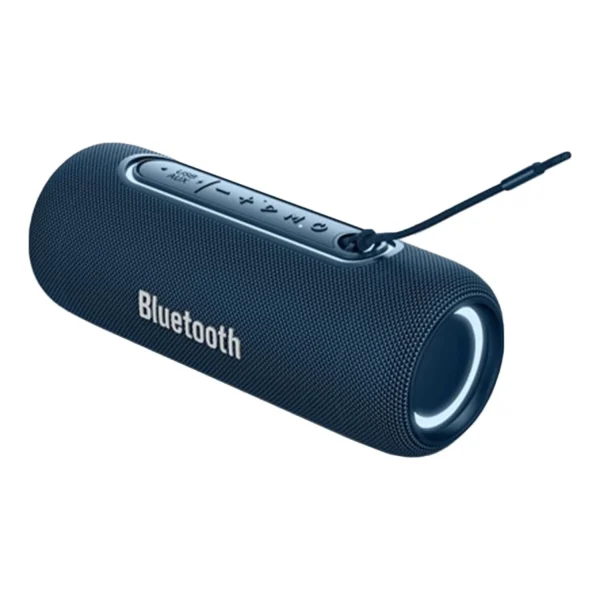 Bluetooth 5.0 Lautsprecher 10W, USB AUX FM RGB-Licht, 2000mAh Blau