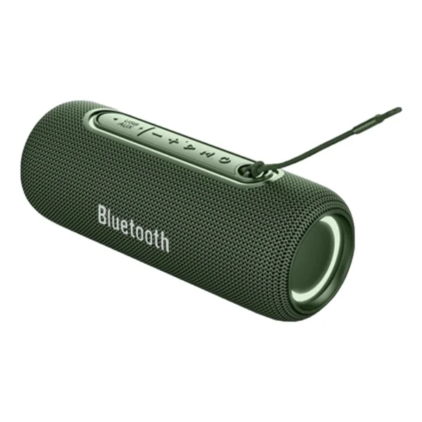 Bluetooth 5.0 Lautsprecher 10W, USB AUX FM RGB-Licht, 2000mAh Grün